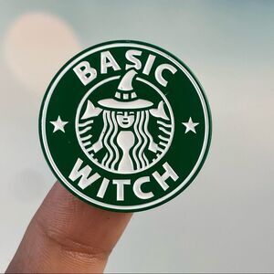 Basic Witch Green Enamel Pin/ Brooch Lapel